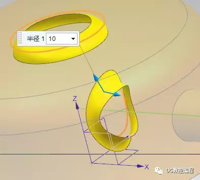 UG NX10.0编程实例，按压泵壳体的3D模型建立【转】的图16